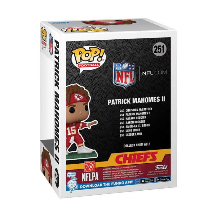 FUNKO POP!  Football: Chiefs - Patrick Mahomes II (2023) #251 Vinyl Figure - Image 2