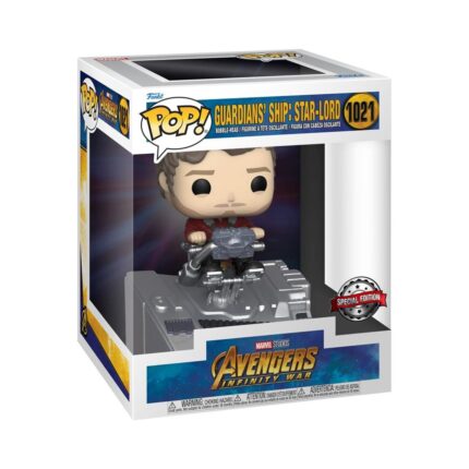 FUNKO POP! Deluxe: Marvel Avengers Infinity War - Guardians' Ship: Star-Lord (Special Edition) #1021 Bobble-Head Vinyl Figure