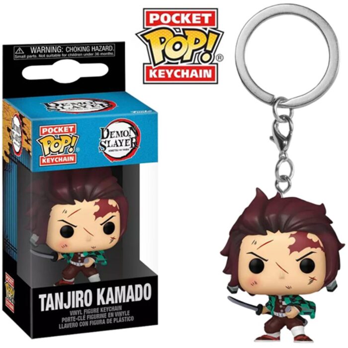 FUNKO POCKET POP! : Demon Slayer S2 - Tanjiro Kamado (Bloody) Vinyl Figure Keychain