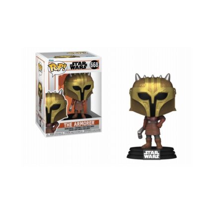 FUNKO POP! Disney Star Wars: The Mandalorian - The Amorer #668 Bobble-Head Vinyl Figure
