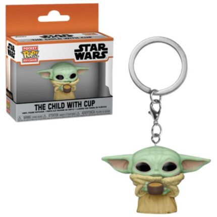 FUNKO POCKET POP! :The Mandalorian - The Child with Cup Vinyl Figure Keychain