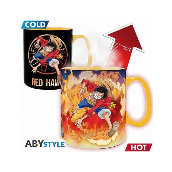 ΚΕΡΑΜΙΚΗ ΚΟΥΠΑ  ¨One Piece - Luffy & Sabo Heat Change Mug¨ 460ml.