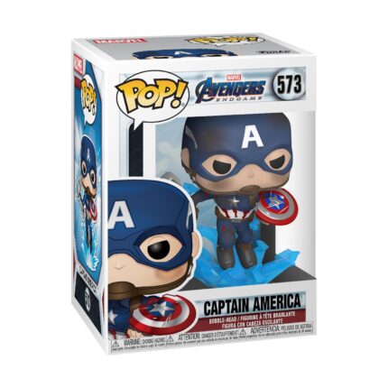 FUNKO POP! Marvel: Avengers Endgame - Captain America With Broken Shield & Mjolnir #573 Vinyl Figure