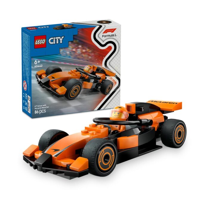 LEGO® City: Οδηγός F1® με Αγωνιστικό Αυτοκίνητο McLaren (60442)