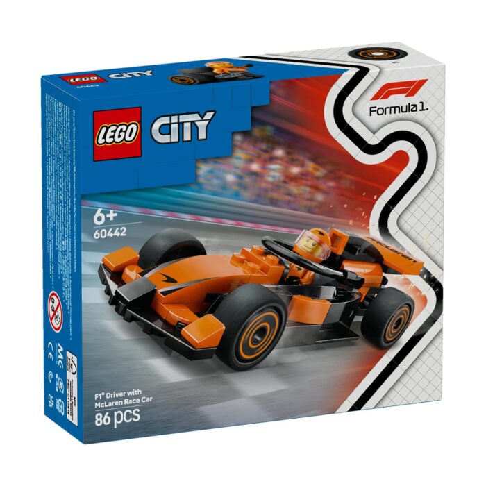 LEGO® City: Οδηγός F1® με Αγωνιστικό Αυτοκίνητο McLaren (60442) - Image 4