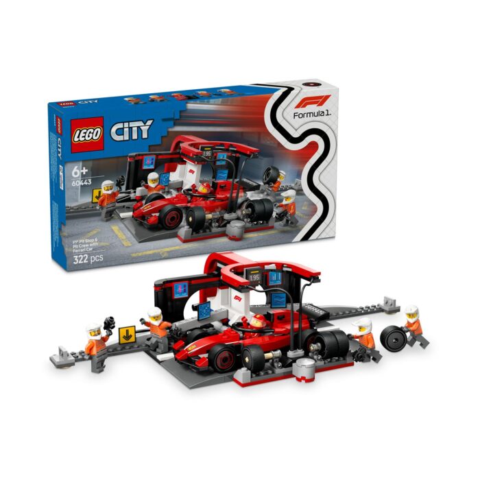 LEGO® City: Πιτ Στοπ F1® & Ομάδα Πιτ με Αυτοκίνητο Ferrari (60443)