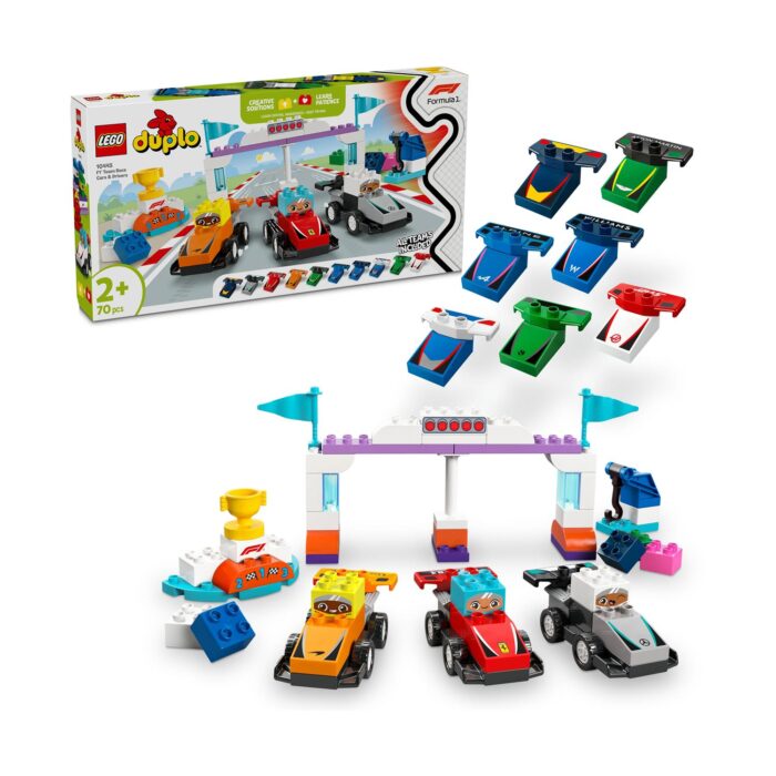 LEGO® DUPLO® Town: Αγωνιστικά Αυτοκίνητα και Οδηγοί Ομάδας F1® (10445)