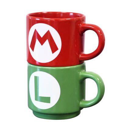 Κεραμικές Κούπες- Nintendo: Super Mario (Mario Luigi Initial) - Stackable Mugs Set (GP86738)