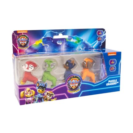 PAW PATROL: THE MIGHTY MOVIE - PUZZLE ERASER 5 PACK FIGURES