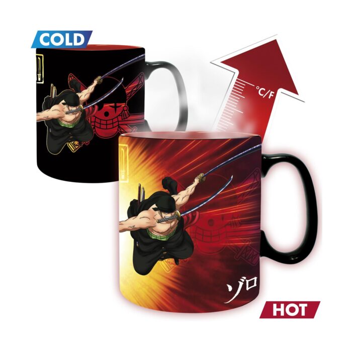 ΚΕΡΑΜΙΚΗ ΚΟΥΠΑ  ¨One Piece - Mug Heat Change - Zoro & Sanji¨ 460ml.