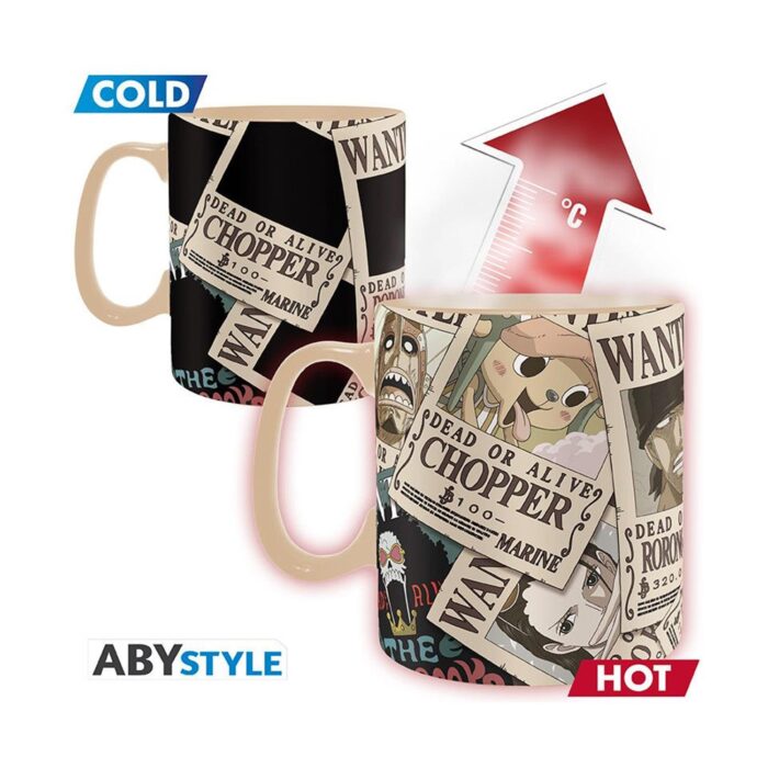 ΚΕΡΑΜΙΚΗ ΚΟΥΠΑ  ¨One Piece - Wanted Heat Change Mug ¨ 460ml.