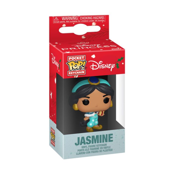 FUNKO POCKET POP! : Princess Holiday - Jasmine Vinyl Figure Keychain