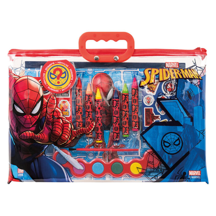 ΣΕΤ ΖΩΓΡΑΦΙΚΗΣ ΣΕ ΔΙΑΦΑΝΗ ΤΣΑΝΤΑ “Disney Spiderman”