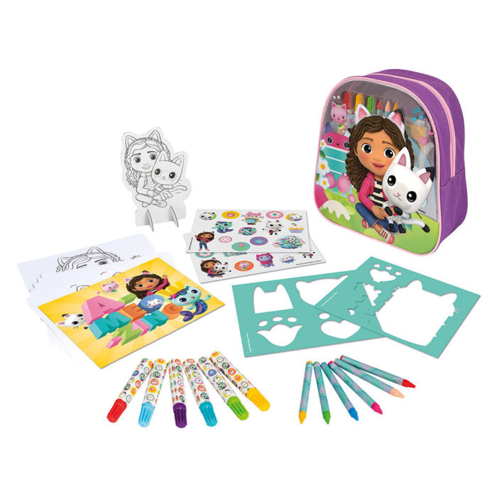 ΣΕΤ ΖΩΓΡΑΦΙΚΗΣ KAI BACKPACK “Gabby's Dollhouse” - Image 7