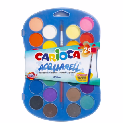 CARIOCA: ΚΑΣΕΤΙΝΑ ΜΕ ΝΕΡΟΜΠΟΓΙΕΣ ΣΕ 24 ΧΡΩΜΑΤΑ «AQUARELL»