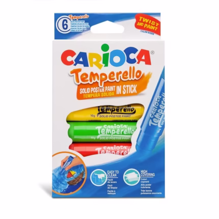 CARIOCA: ΜΑΡΚΑΔΟΡΟΙ “TEMPERELLO” ΣΕΤ 6 ΧΡΩΜΑΤΩΝ