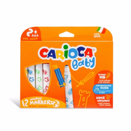 CARIOCA: ΜΑΡΚΑΔΟΡΟΙ “BABY” ΣΕΤ 12 ΧΡΩΜΑΤΩΝ