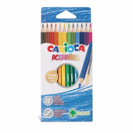 CARIOCA: ΞΥΛΟΜΠΟΓΙΕΣ “AQUARELL” ΣΕΤ 12 ΧΡΩΜΑΤΩΝ