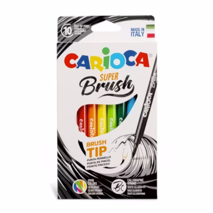 CARIOCA: ΜΑΡΚΑΔΟΡΟΙ “SUPER BRUSH” ΣΕΤ 10 ΧΡΩΜΑΤΩΝ
