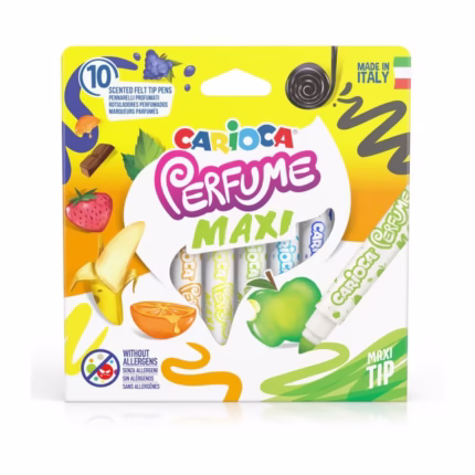 CARIOCA : ΜΑΡΚΑΔΟΡΟΙ «PERFUME MAXI» ΣΕΤ 10 ΧΡΩΜΑΤΩΝ (ΑΡΩΜΑΤΙΚΟΙ ΜΑΡΚΑΔΟΡΟΙ)