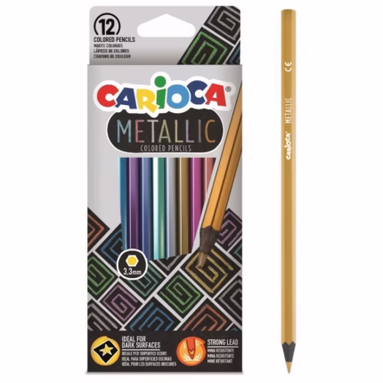 CARIOCA: ΞΥΛΟΜΠΟΓΙΕΣ “METALLIC” ΣΕΤ 12 ΧΡΩΜΑΤΩΝ