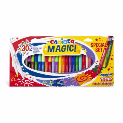 CARIOCA :ΜΑΡΚΑΔΟΡΟΙ "MAGIC COLOR ΣΕΤ", ΣΕΤ 30 ΤΕΜΑΧΊΩΝ.