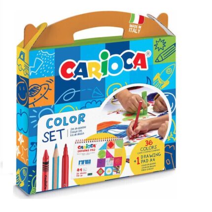 CARIOCA: ΧΑΡΤΙΝΟ ΒΑΛΙΤΣΑΚΙ ΣΕΤ ΖΩΓΡΑΦΙΚΗΣ “TRAVEL KIT” ΜΕ 36 ΧΡΩΜΑΤΑ
