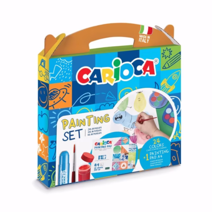 CARIOCA: ΧΑΡΤΙΝΟ ΒΑΛΙΤΣΑΚΙ ΣΕΤ ΖΩΓΡΑΦΙΚΗΣ “TRAVEL KIT” ΜΕ 24 ΧΡΩΜΑΤΑ
