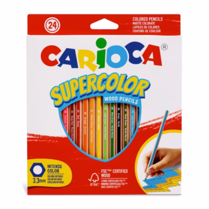 CARIOCA: ΞΥΛΟΜΠΟΓΙΕΣ “SUPERCOLOR” ΣΕΤ 24 ΧΡΩΜΑΤΩΝ