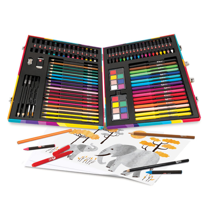 DELUXE ΚΑΣΕΤΙΝΑ ΖΩΓΡΑΦΙΚΗΣ “RAINBOW” ΜΕ 100 ΑΞΕΣΟΥΑΡ - Image 8