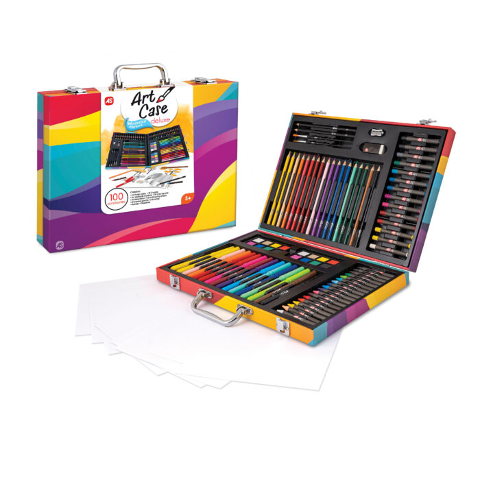DELUXE ΚΑΣΕΤΙΝΑ ΖΩΓΡΑΦΙΚΗΣ “RAINBOW” ΜΕ 100 ΑΞΕΣΟΥΑΡ