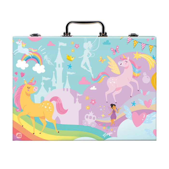 DELUXE ΚΑΣΕΤΙΝΑ ΖΩΓΡΑΦΙΚΗΣ “UNICORN” ΜΕ 100 ΑΞΕΣΟΥΑΡ - Image 4