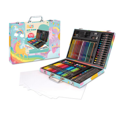 DELUXE ΚΑΣΕΤΙΝΑ ΖΩΓΡΑΦΙΚΗΣ “UNICORN” ΜΕ 100 ΑΞΕΣΟΥΑΡ