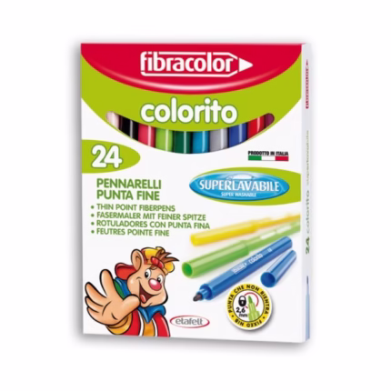 FIBRACOLOR : ΜΑΡΚΑΔΟΡΟΙ “COLORITO”  ΣΕΤ 24 ΧΡΩΜΑΤΩΝ