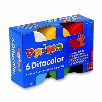 PRIMO: ΚΟΥΤΙ ΜΕ 6 ΔΟΧΕΙΑ ΜΕ ΔΑΚΤΥΛΟΜΠΟΓΙΕΣ “DITACOLOR”