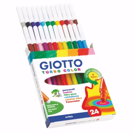 GIOTTO : ΜΑΡΚΑΔΟΡΟΙ “TURBO COLOR”  ΣΕΤ 24 ΧΡΩΜΑΤΩΝ