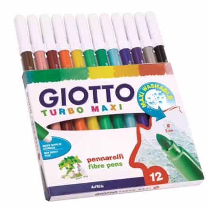 GIOTTO : ΜΑΡΚΑΔΟΡΟΙ “TURBO MAXI”  ΣΕΤ 12 ΧΡΩΜΑΤΩΝ