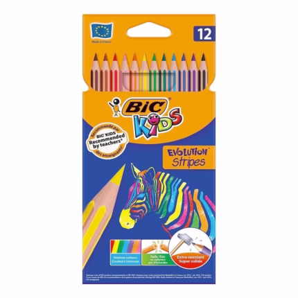 BIC: ΞΥΛΟΜΠΟΓΙΕΣ ΡΙΓΕ “KIDS” ΣΕΤ 12 ΧΡΩΜΑΤΩΝ