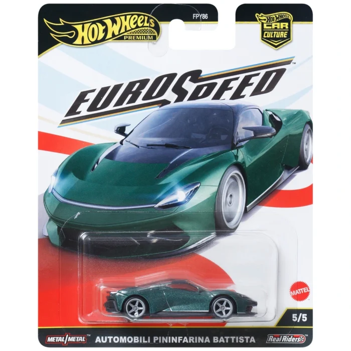 Mattel Hot Wheels Premium Car Culture: Euro Speed - Automobili Pininfarina Battista Vehicle (JBK77)
