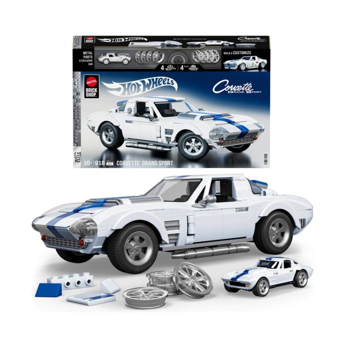 Mattel Hot Wheels: Elite Series Brick Shop - Corvette Grand Sport Vehicle (JGR31)