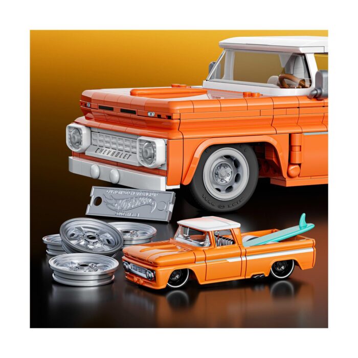 Mattel Hot Wheels: Elite Series Brick Shop - Chevrolet Custom '62 Chevy Pickup Vehicle (JFT20) - Image 4
