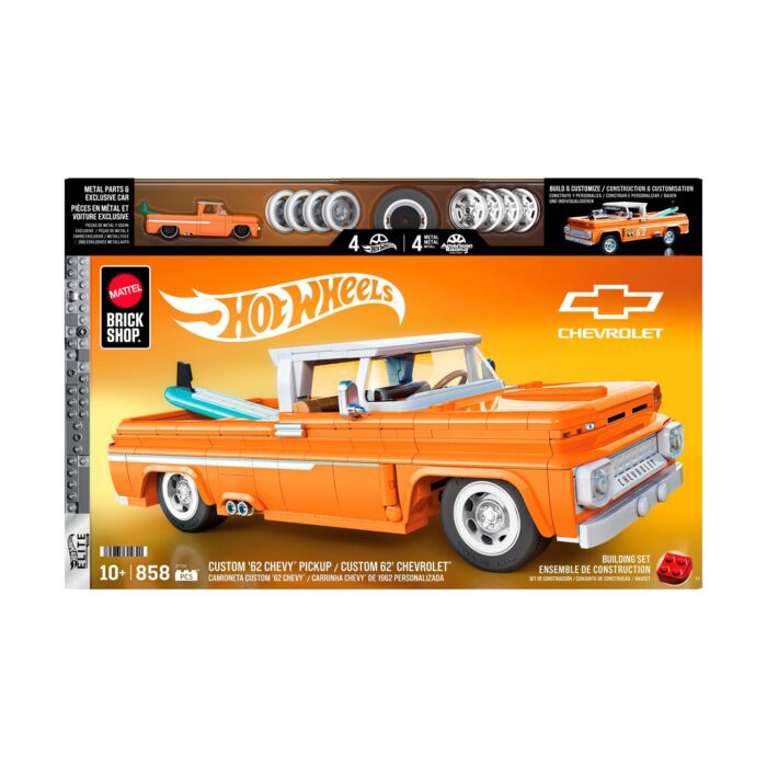 Mattel Hot Wheels: Elite Series Brick Shop - Chevrolet Custom '62 Chevy Pickup Vehicle (JFT20) - Image 3