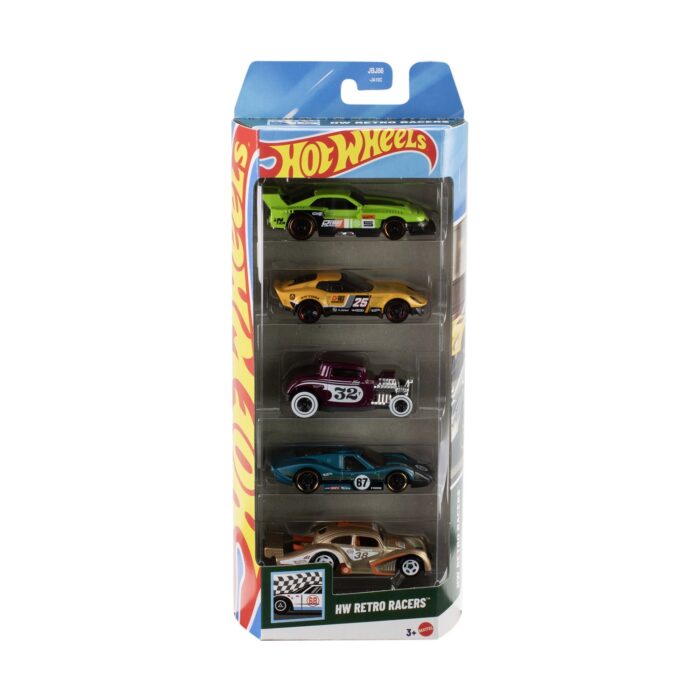 Mattel Hot Wheels - HW Retro Racers (Set Of 5
