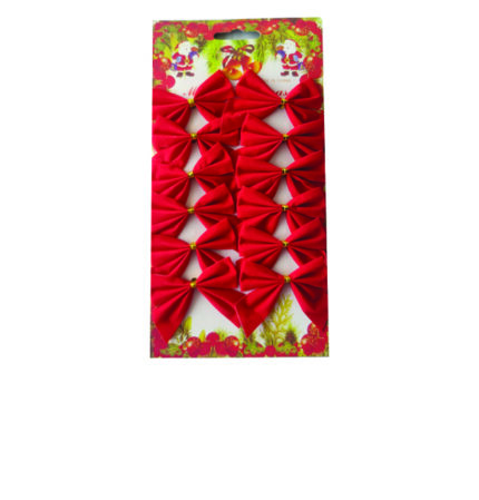 ΔΙΑΚΟΣΜΗΤΙΚΟΙ ΓΥΑΛΙΣΤΕΡΟΙ KOKKINOI ΦΙΟΓΚΟΙ ΣΕ ΣΥΣΚΕΥΑΣΙΑ 12 ΤΕΜΑΧΙΩΝ. 5,5 εκ.