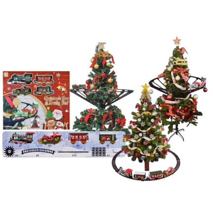 ΧΡΙΣΤΟΥΓΕΝΝΙΑΤΙΚΟ ΤΡΕΝΑΚΙ ΜΠΑΤΑΡΙΑΣ ΜΕ ΒΑΣΗ ΓΙΑ ΔΕΝΤΡΟ