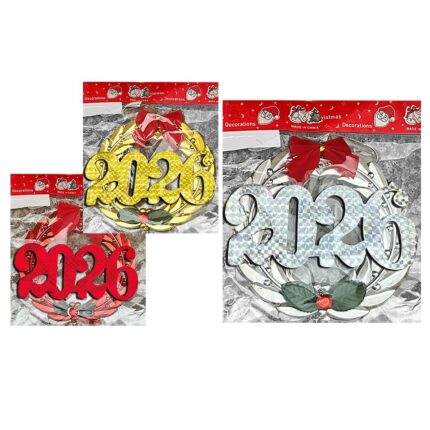 ΔΙΑΚΟΣΜΗΤΙΚΟ ΣΤΕΦΑΝΙ ΜΕ ΧΡΟΝΟΛΟΓΙΑ 15 cm