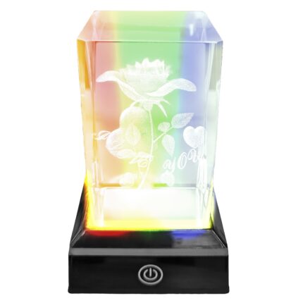 ΤΡΙΑΝΤΑΦΥΛΛΟ «LOVE» ΣΕ ΚΡΥΣΤΑΛΛΟ ΜΕ ΒΑΣΗ RGB