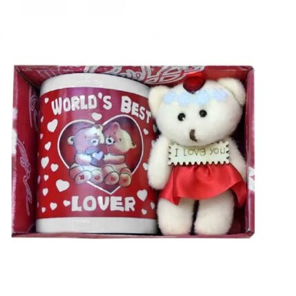 ΚΟΥΠΑ ME ΑΡΚΟΥΔΑΚΙ 330ml “I LOVE YOU”