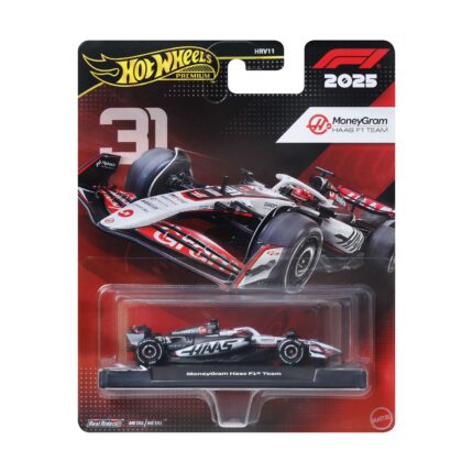 Mattel Hot Wheels Premium: F1 2025 - Moneygram Haas F1 Team Vehicle (JKD78)