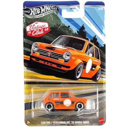 Mattel Hot Wheels Silver Series: Vintage Club 1968 - Custom 70 N600 Vehicle (JKY27)